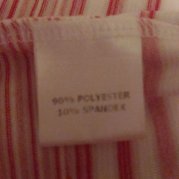 SALONI Dawn Red White Blue Ruffled sleeve shirt. Size XS . Striped, Patriotic - Picture 6 of 6